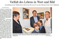 Berichterstattung in der Schwäbischen Zeitung am 16. Oktober 2017