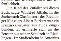 Berichterstattung in der Schwäbischen Zeitung vom 28.11.2013